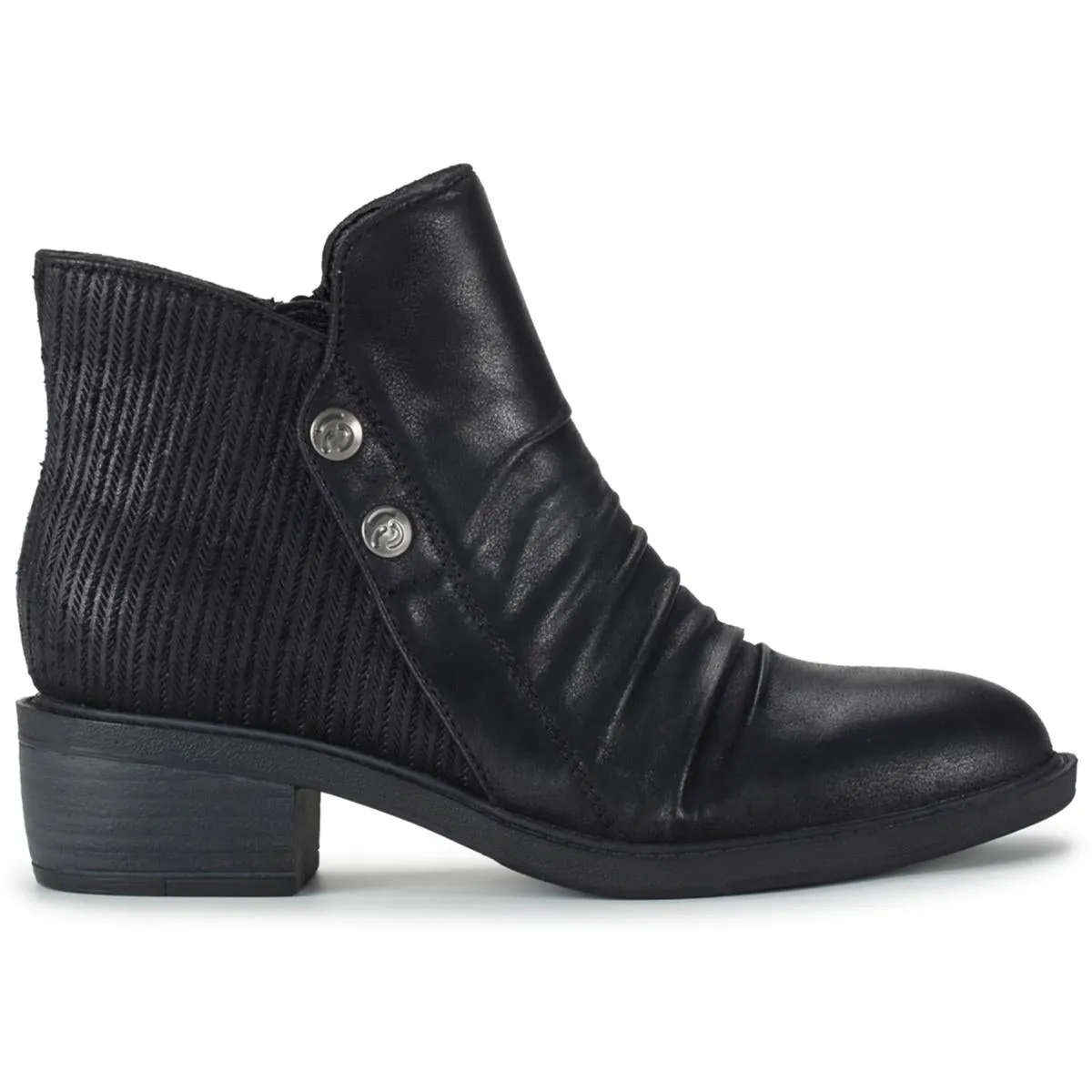 Stevie Womens Faux Leather Ankle Booties