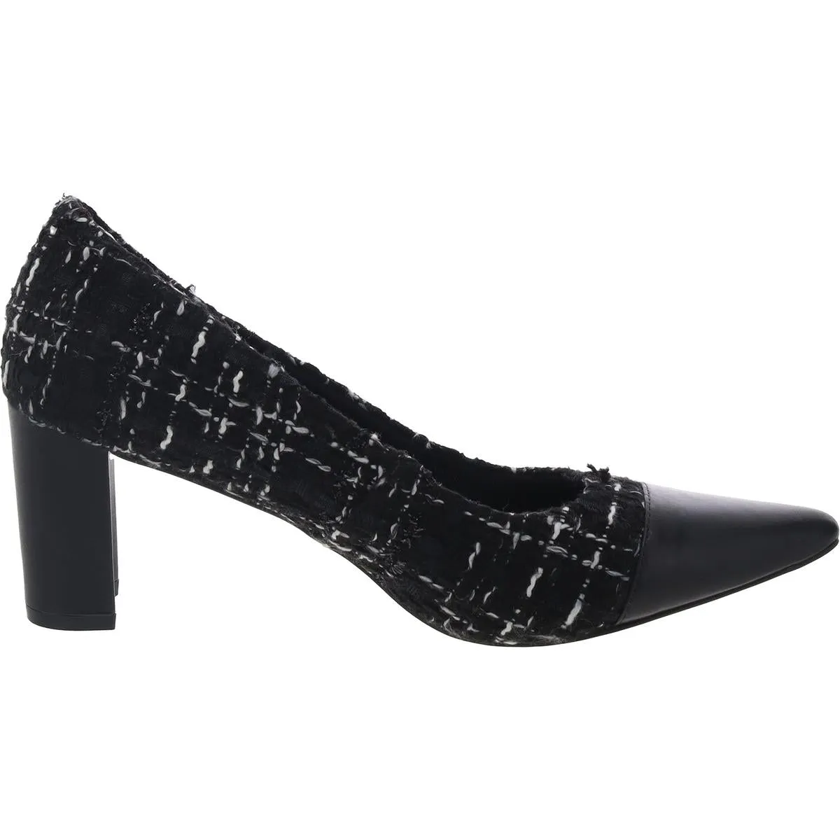 Stevie Womens Padded Insole Tweed Pumps
