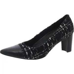 Stevie Womens Padded Insole Tweed Pumps