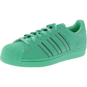 Superstar Womens Lace-Up Faux Leather Running & Training Shoes