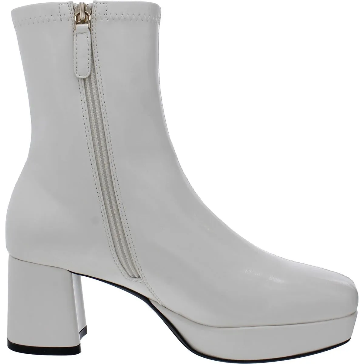 Sussex Womens Patent Platform Ankle Boots