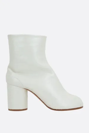 Tabi ankle boots in laser-cut suede