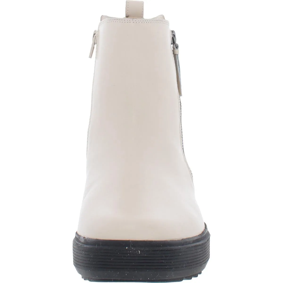 Talise Womens Leather Wedge Ankle Boots