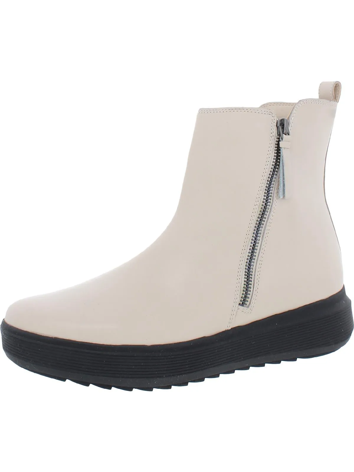 Talise Womens Leather Wedge Ankle Boots