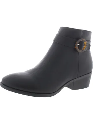 Tasya Womens Faux Leather Ankle Ankle Boots