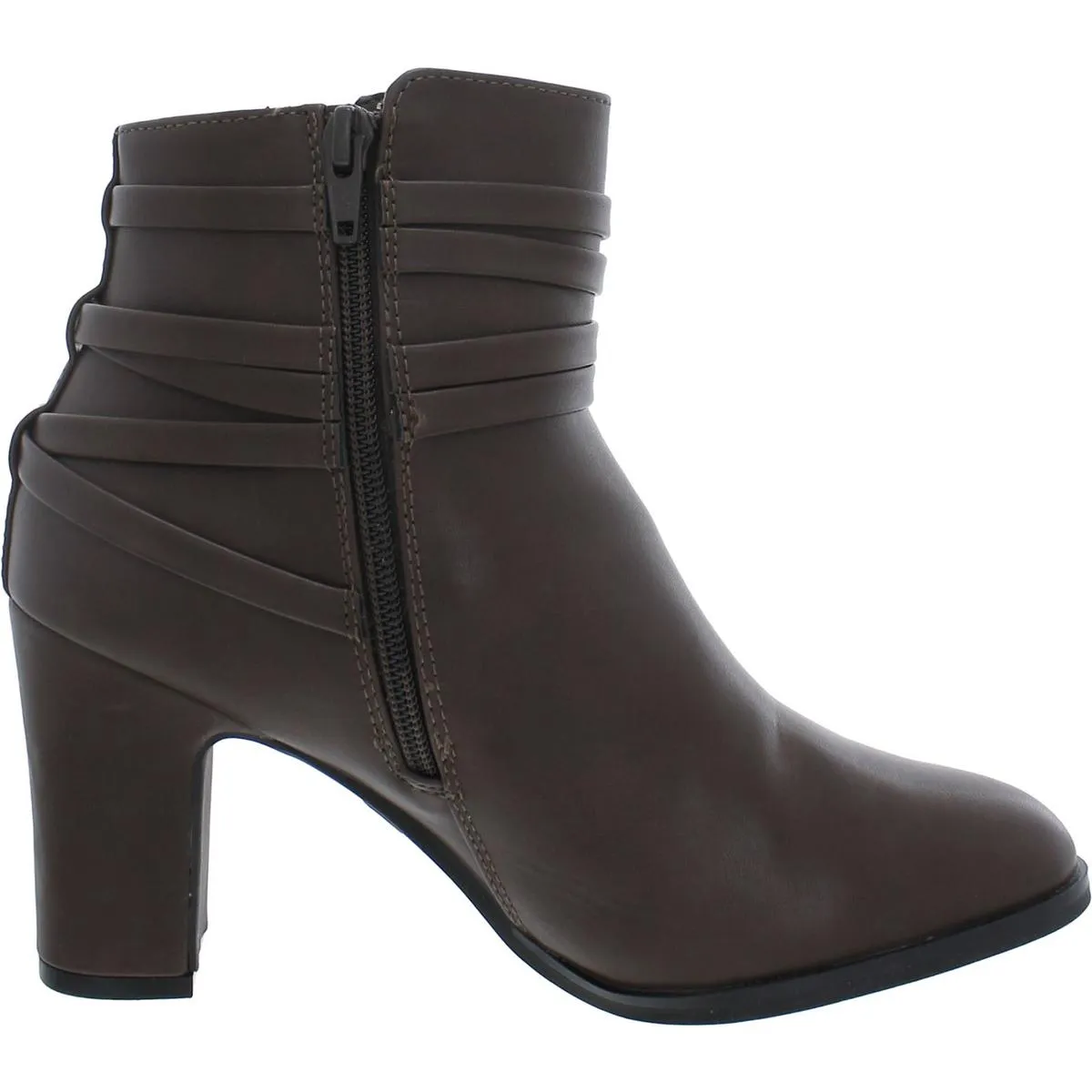Teaser Womens Faux Leather Ankle Boots