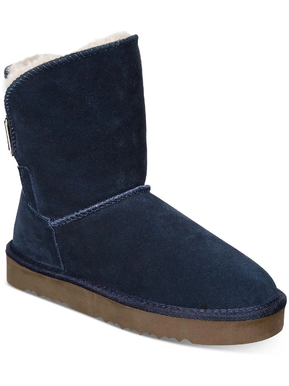 Teenyy Womens Suede Pull On Ankle Boots