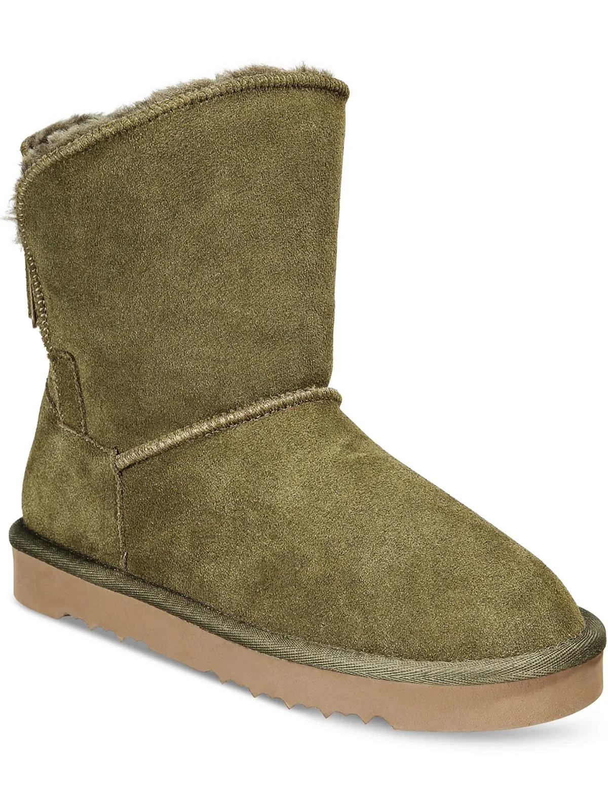 Teenyy Womens Suede Pull On Ankle Boots