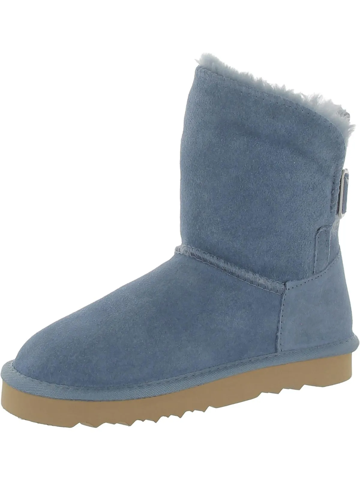 Teenyy Womens Suede Pull On Ankle Boots