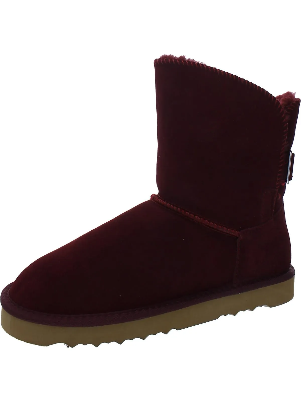 Teenyy Womens Suede Pull On Ankle Boots