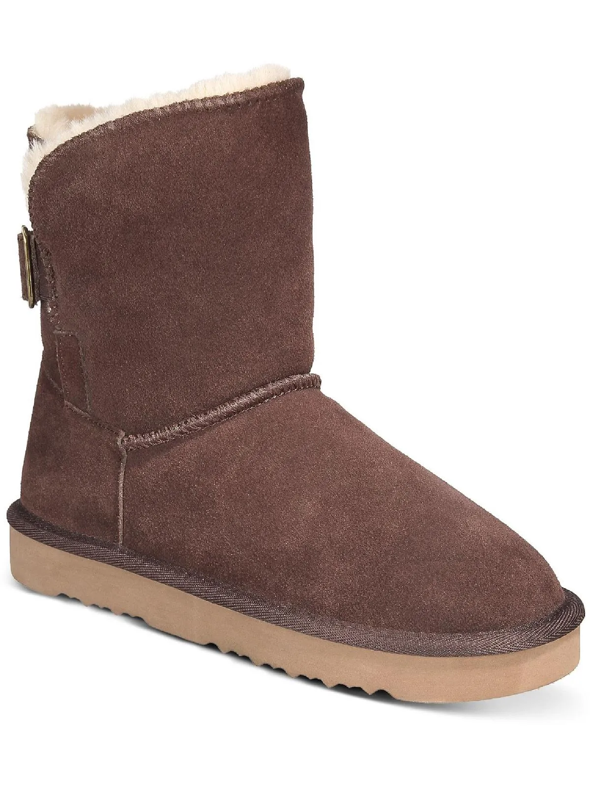 Teenyy Womens Suede Pull On Ankle Boots