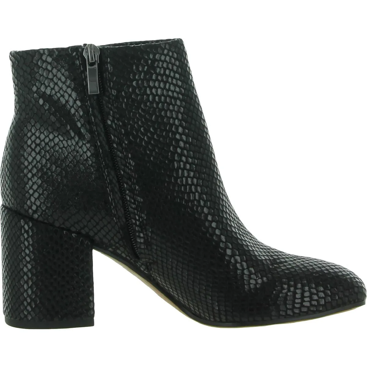 Tenton Womens Snake Print Dress Ankle Boots