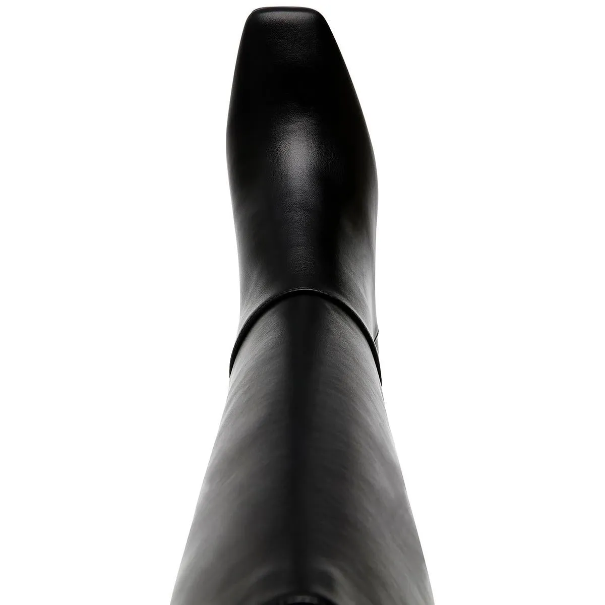 Teodoro Womens Faux Leather Square Toe Knee-High Boots