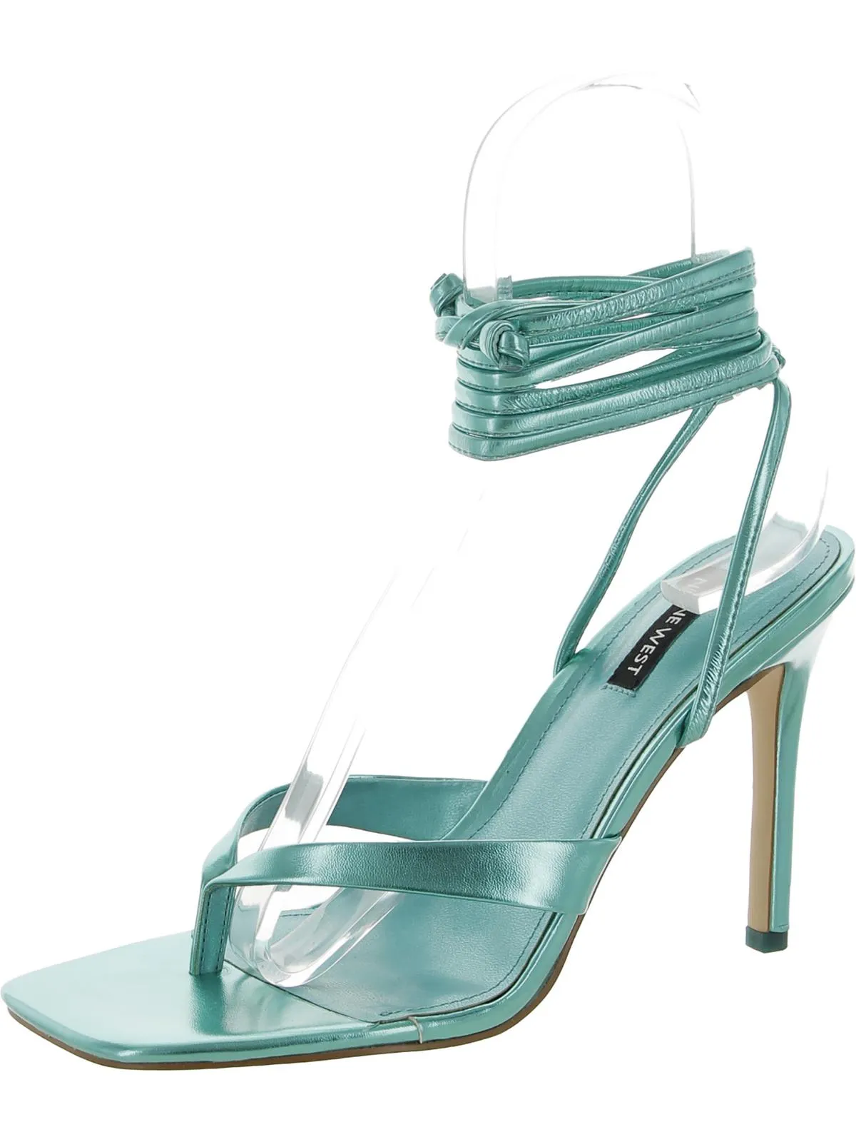 Terrie Womens Ankle Tie Thong Heels