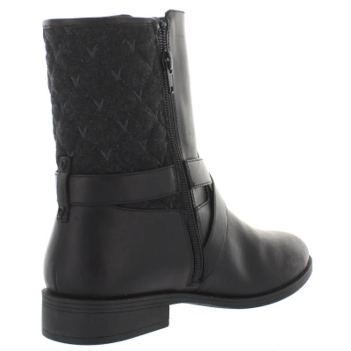 Thea Womens Leather Quilted Ankle Boots