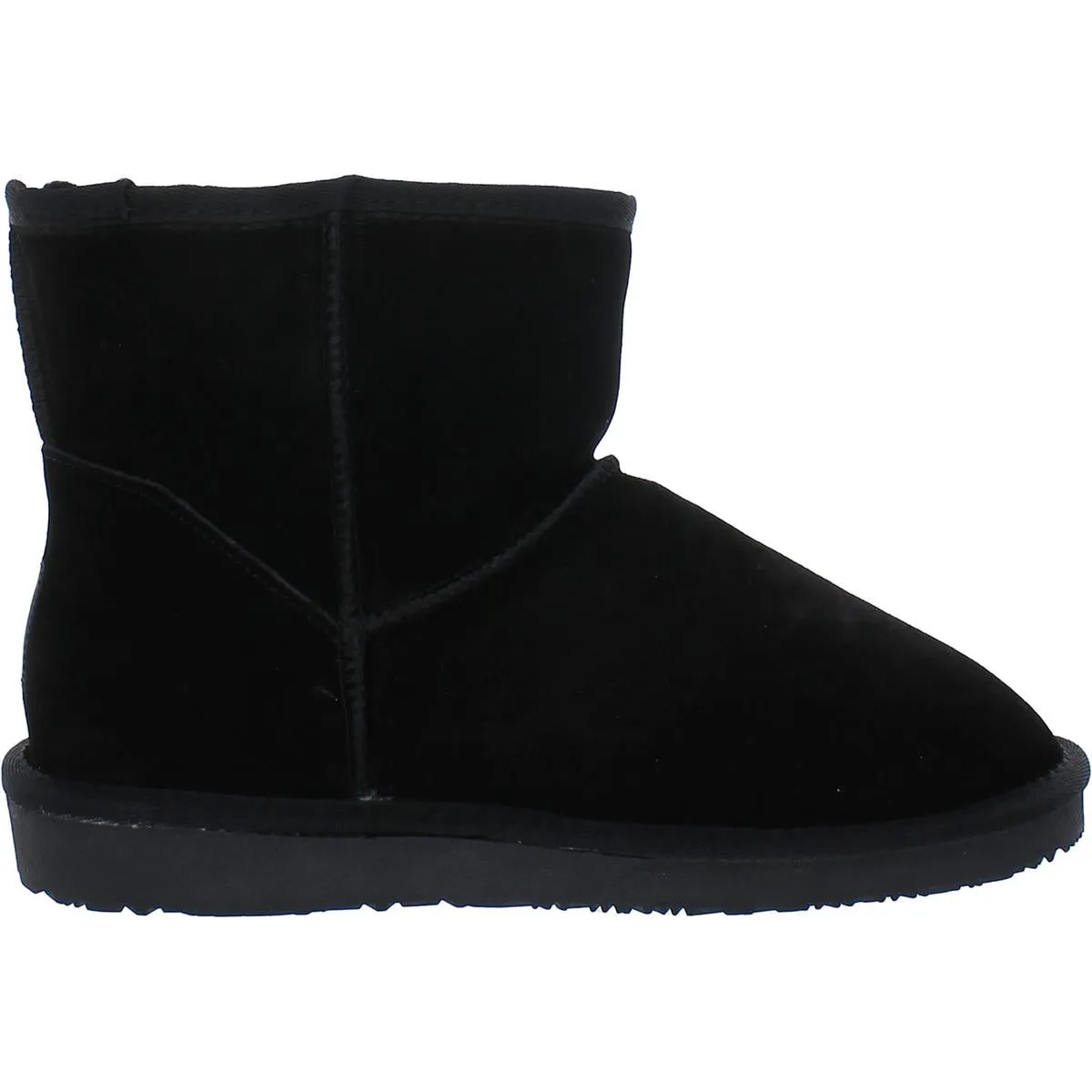 Thimble Womens Suede Fur Lined Ankle Boots