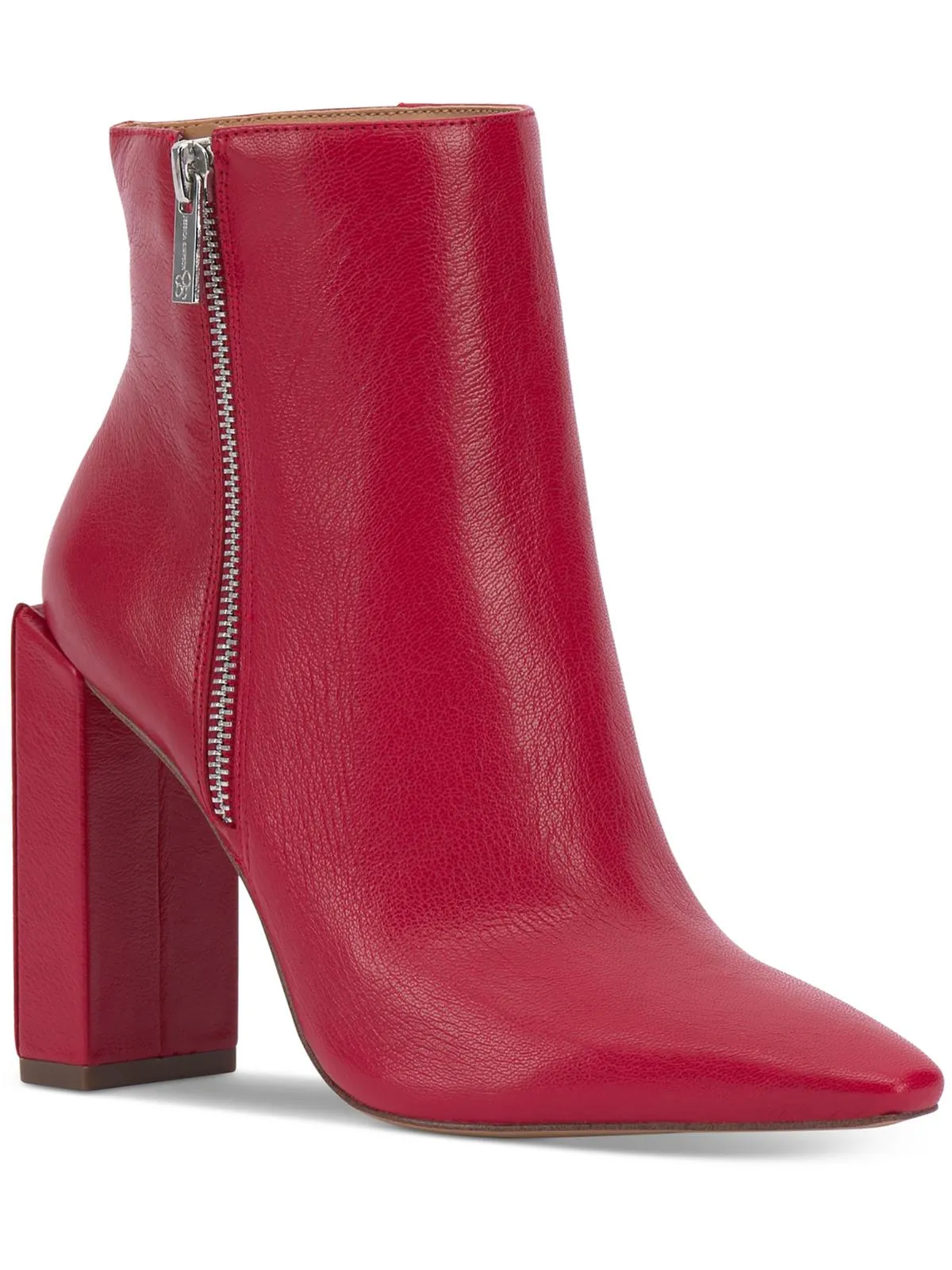Timea Womens Leather Heels Ankle Boots