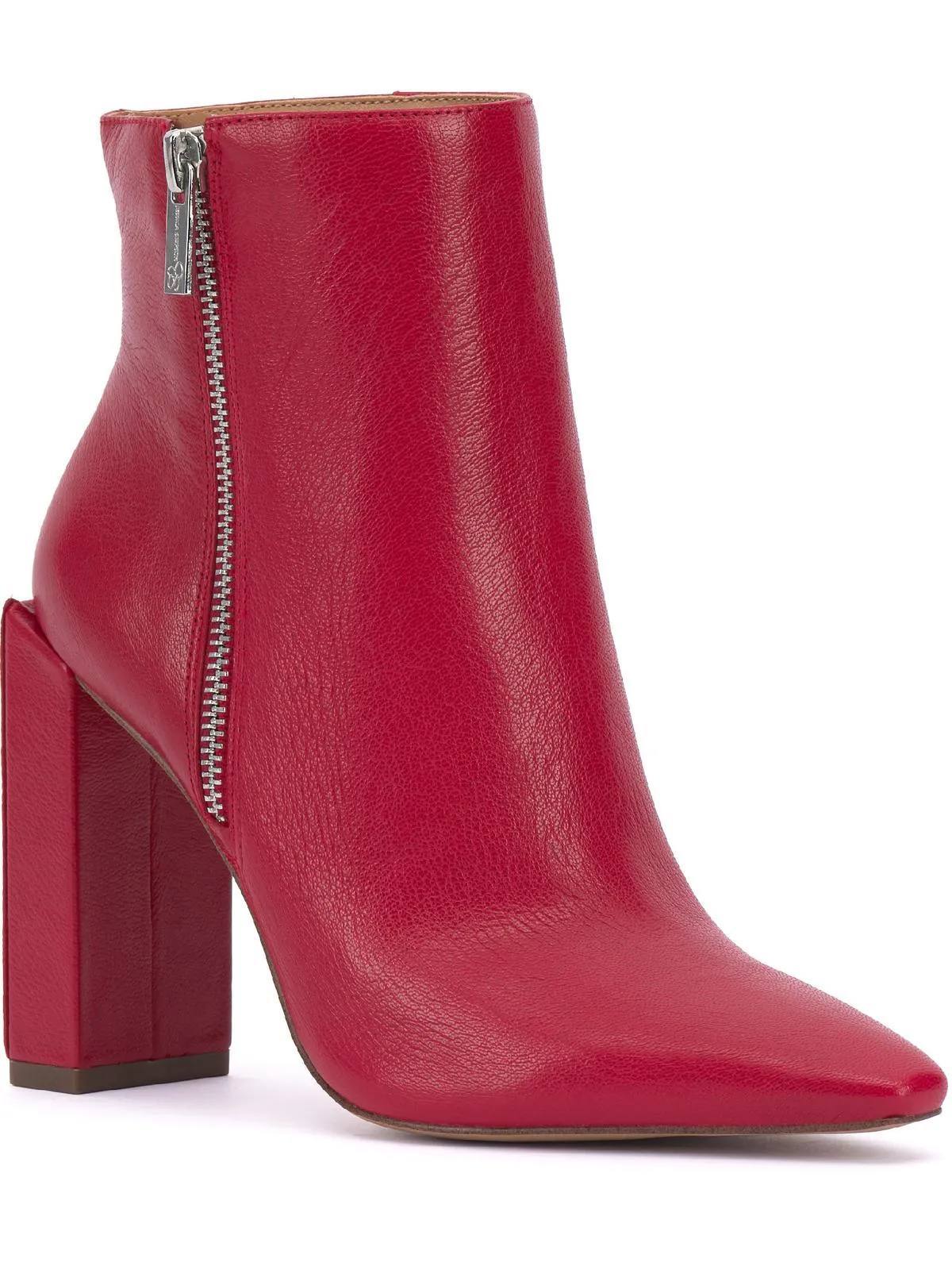 Timea Womens Leather Heels Ankle Boots