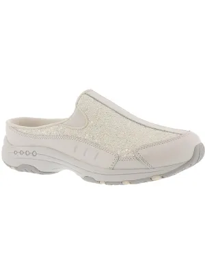 Travel Time 332 Womens Leather Walking Mule Sneakers