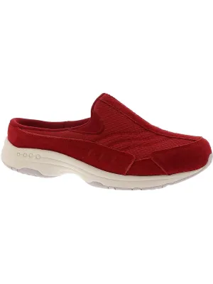 Travel Time 90 Womens Suede Slip On Walking Shoes