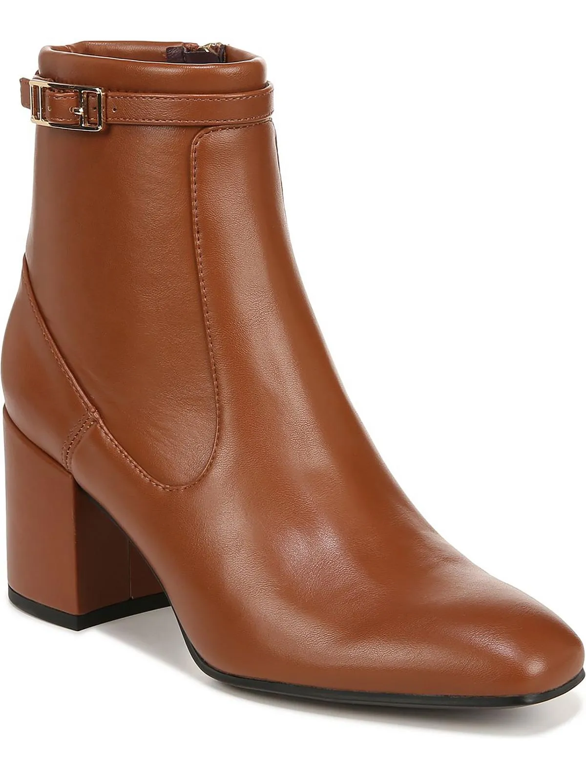 Tributebty Womens Faux Leather Square Toe Ankle Boots