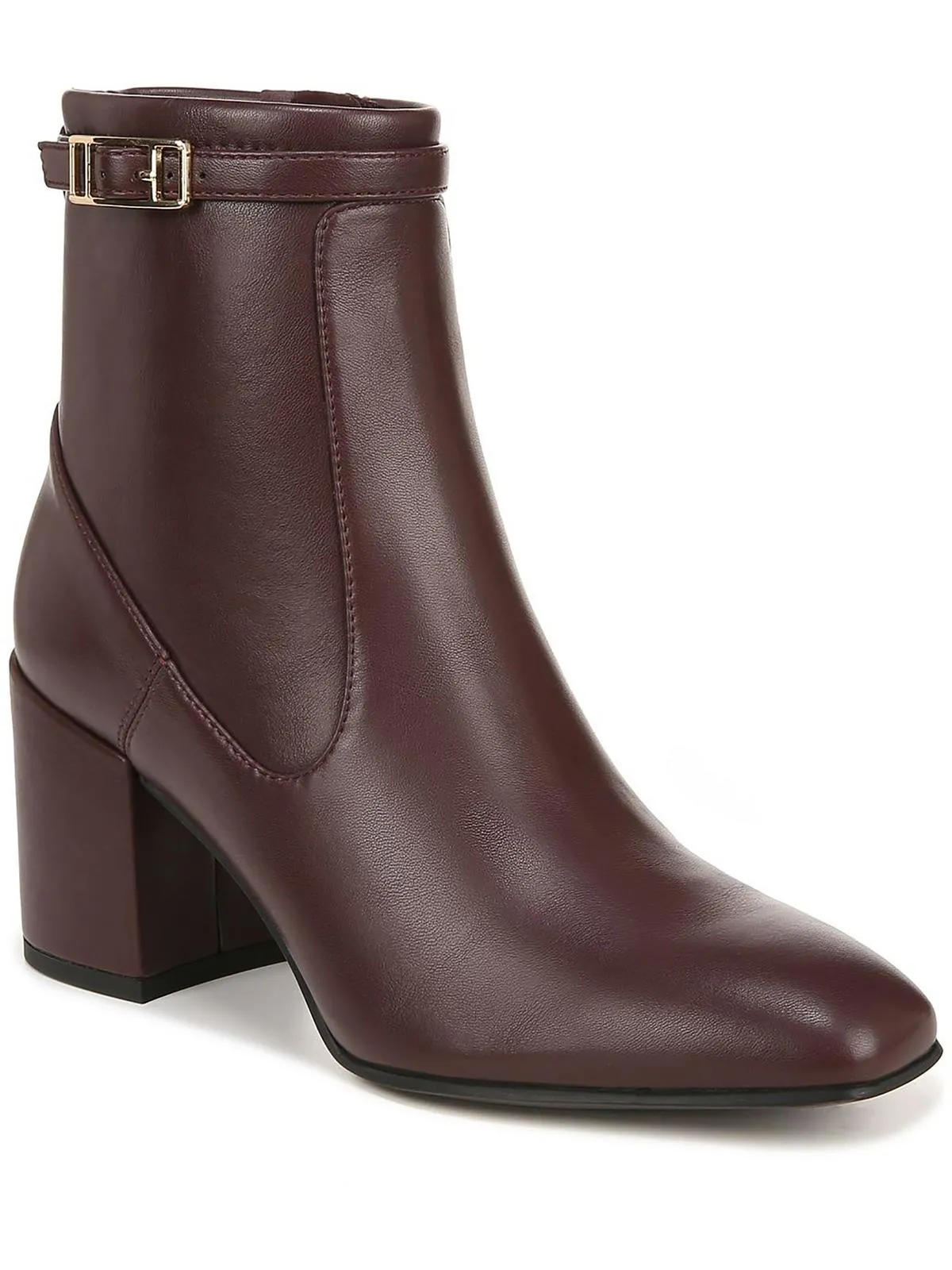 Tributebty Womens Faux Leather Square Toe Ankle Boots