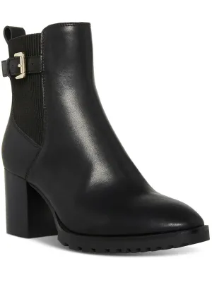 Triston Womens Block Heel Pointed Toe Ankle Boots