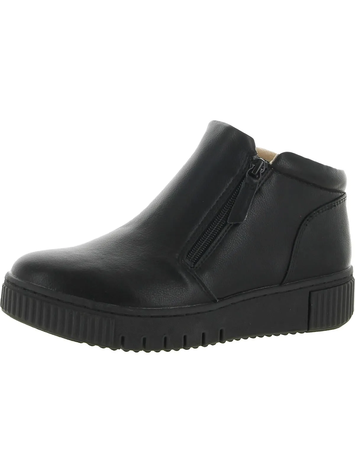 Turner Mid Womens Faux Leather Comfort Booties
