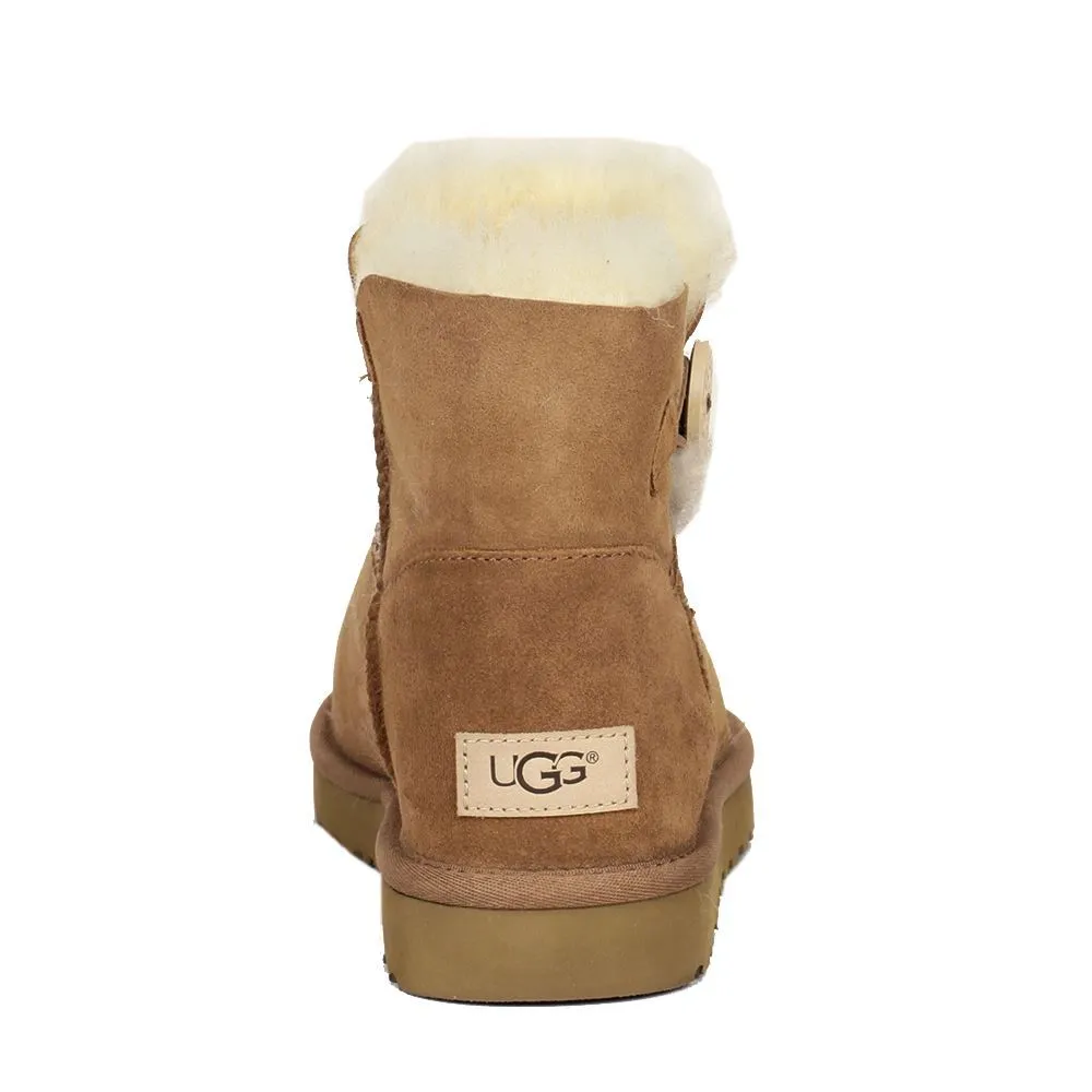 Ugg Mini Bailey Button II Suede Sheepskin Women's Winter Boots