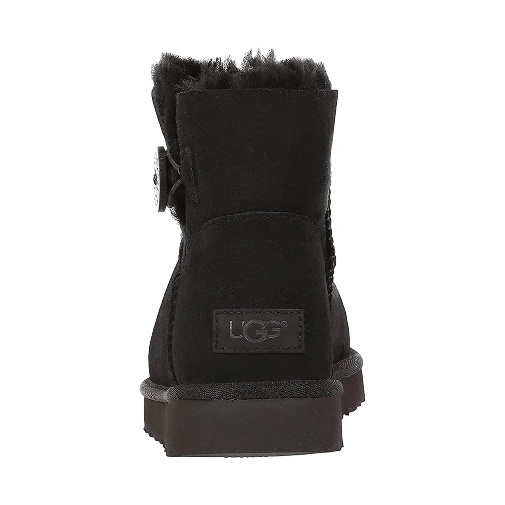 Ugg Mini Bailey Button II Suede Sheepskin Women's Winter Boots