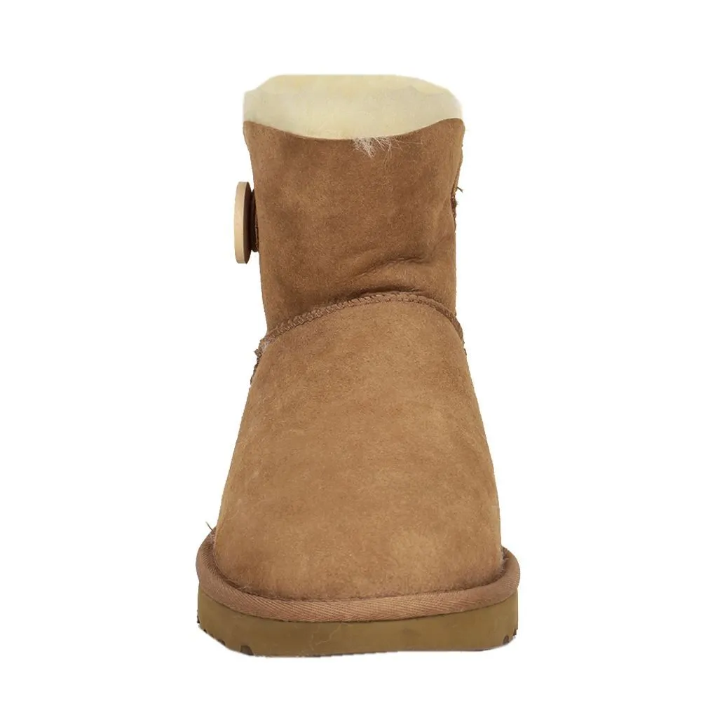 Ugg Mini Bailey Button II Suede Sheepskin Women's Winter Boots