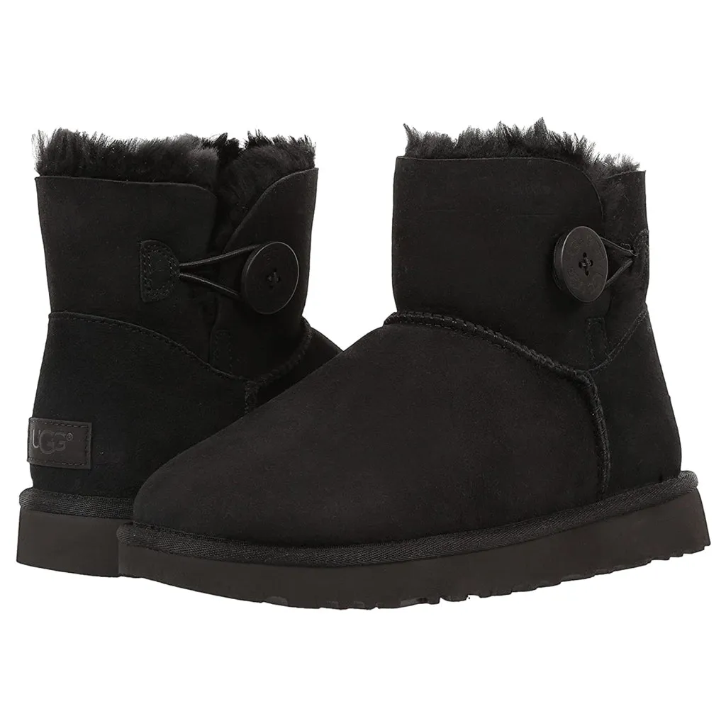 Ugg Mini Bailey Button II Suede Sheepskin Women's Winter Boots