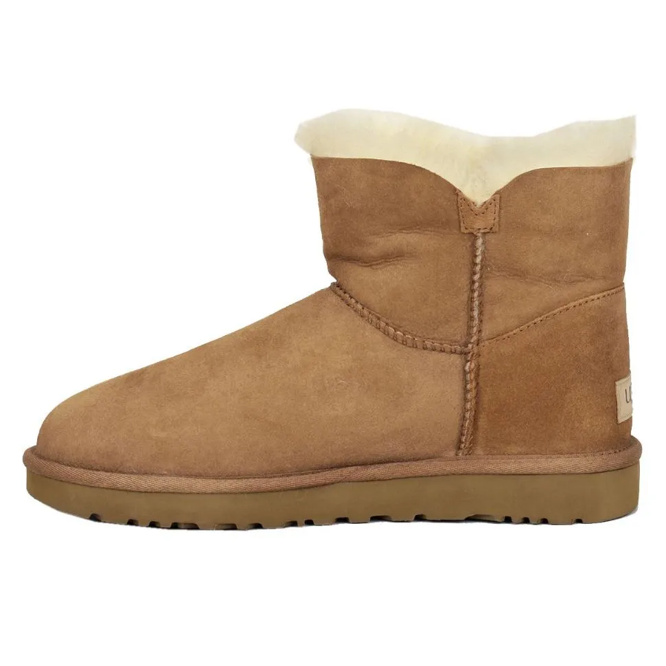 Ugg Mini Bailey Button II Suede Sheepskin Women's Winter Boots