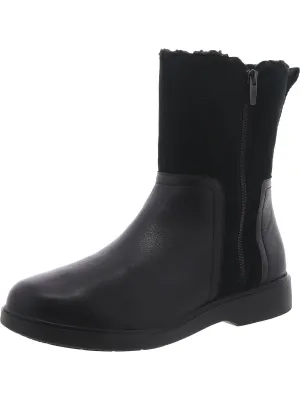Un Elda Mid Womens Leather Zip Up Ankle Boots