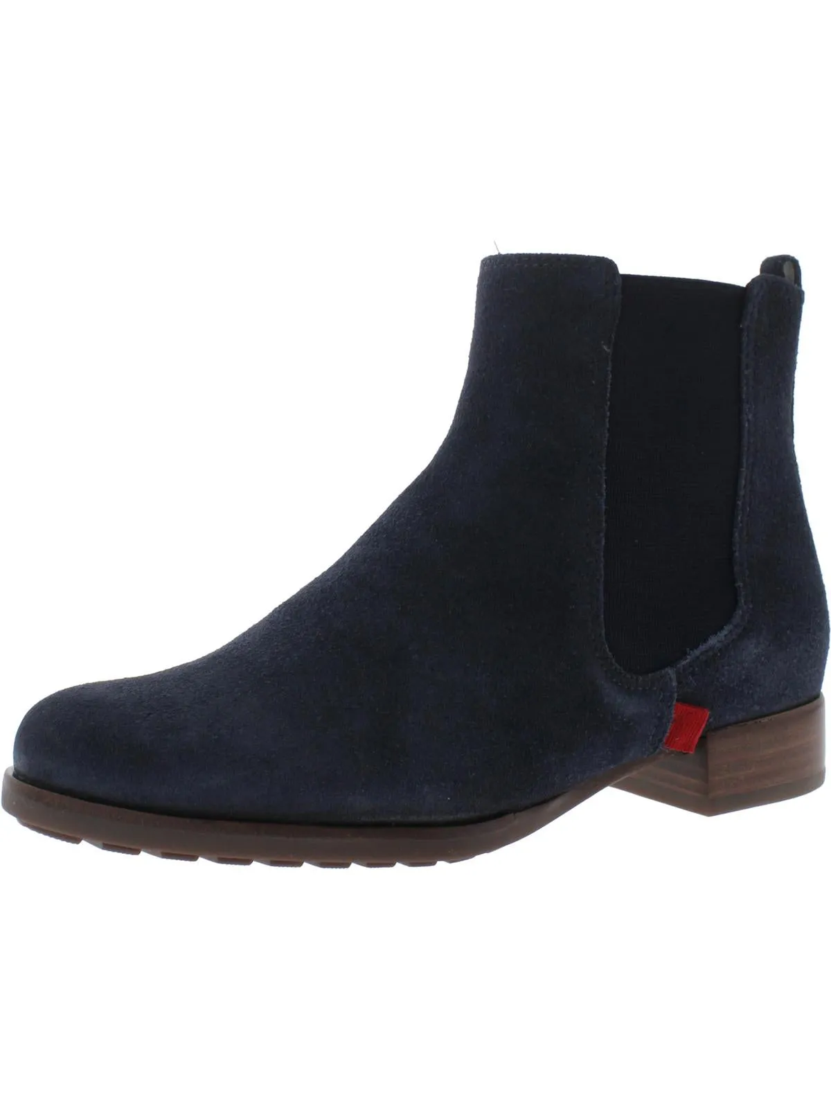 Union SQ Womens Suede Slip-On Ankle Boots
