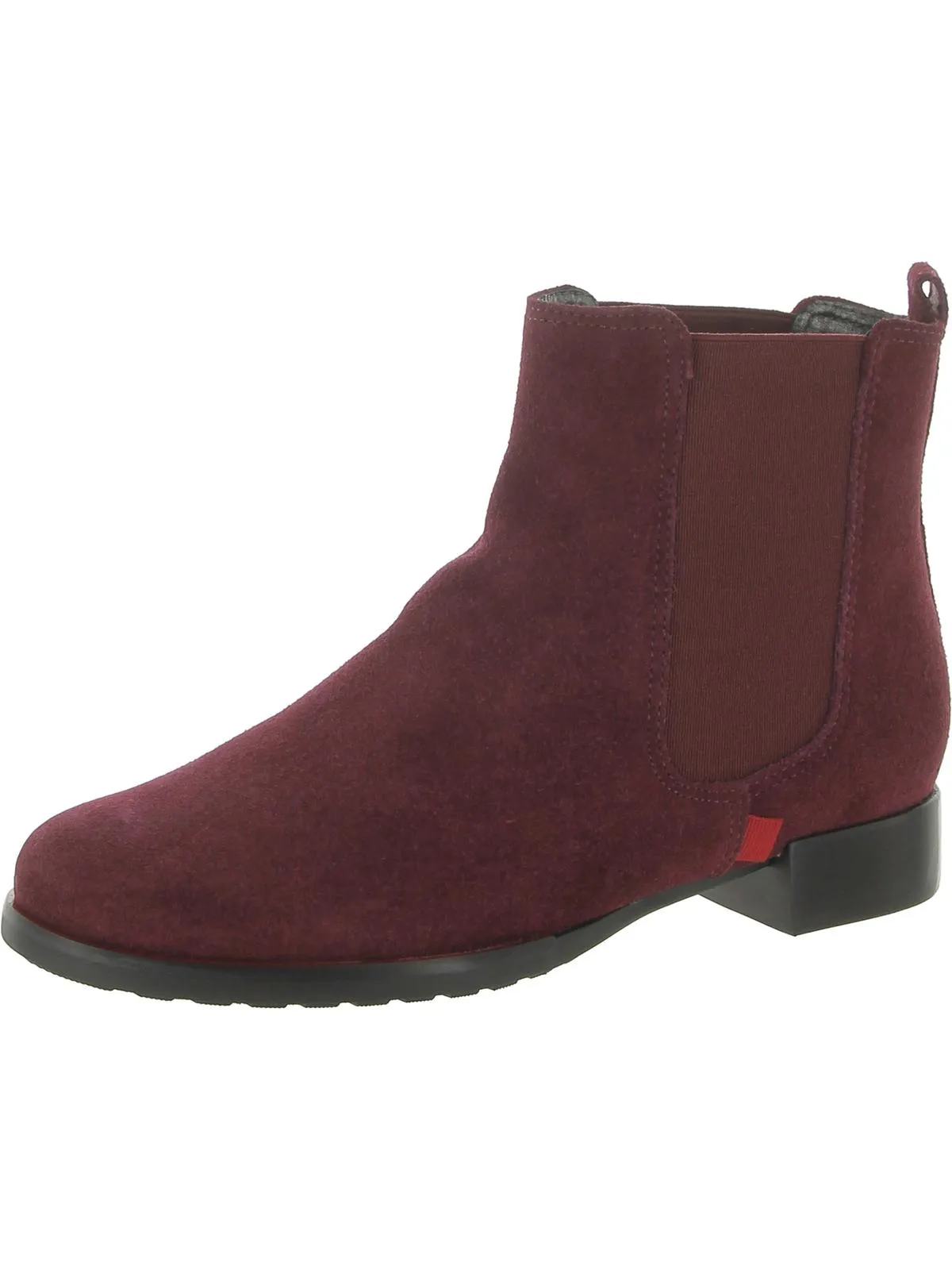Union SQ Womens Suede Slip-On Ankle Boots