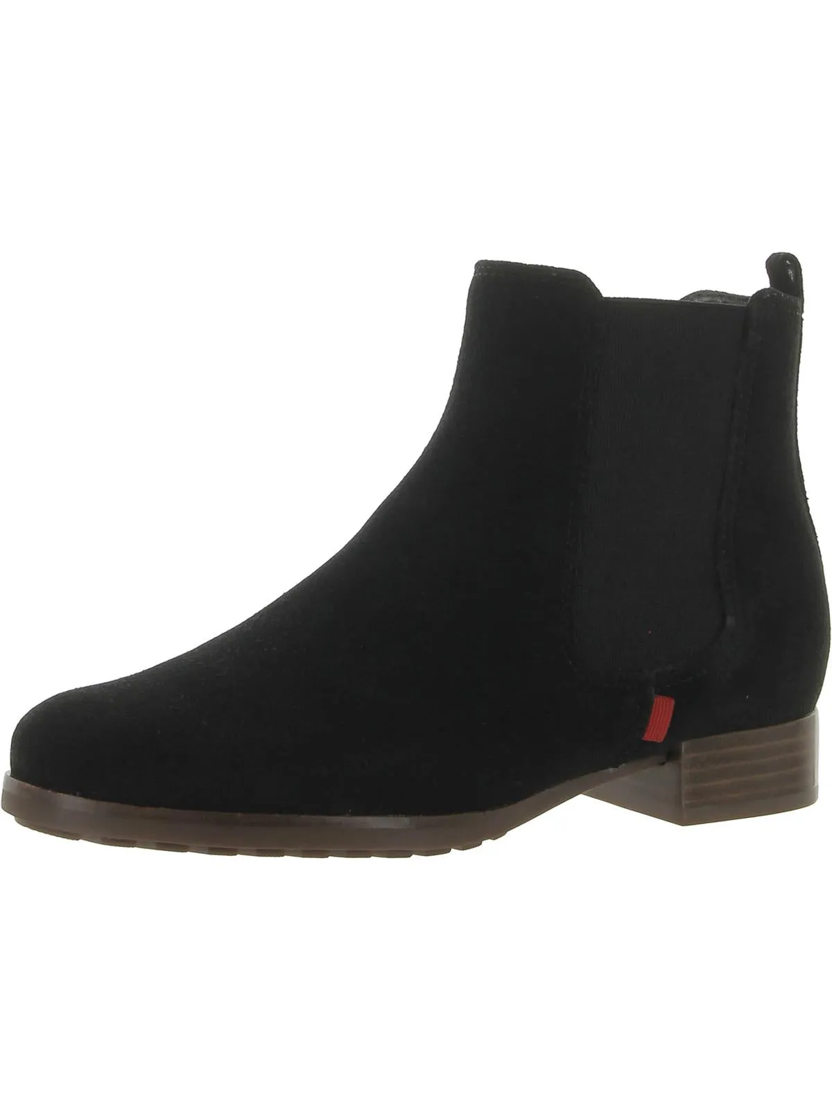 Union SQ Womens Suede Slip-On Ankle Boots