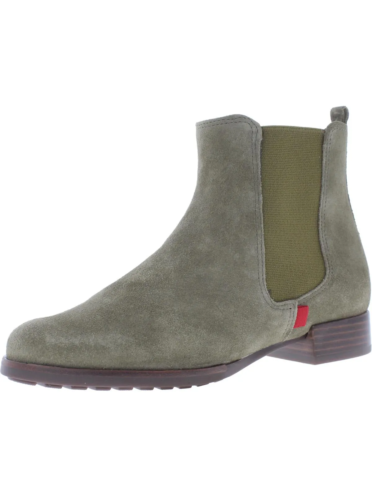 Union SQ Womens Suede Slip-On Ankle Boots