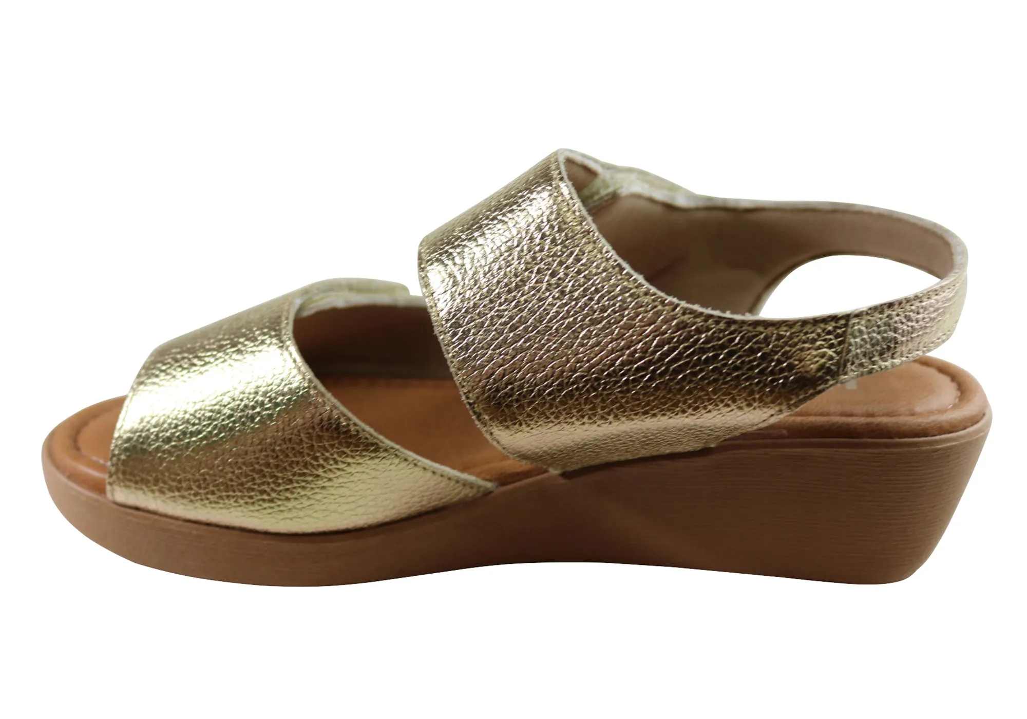 Usaflex Beckley Womens Comfortable Leather Sandals Made In Brazil Usaflex Shoes