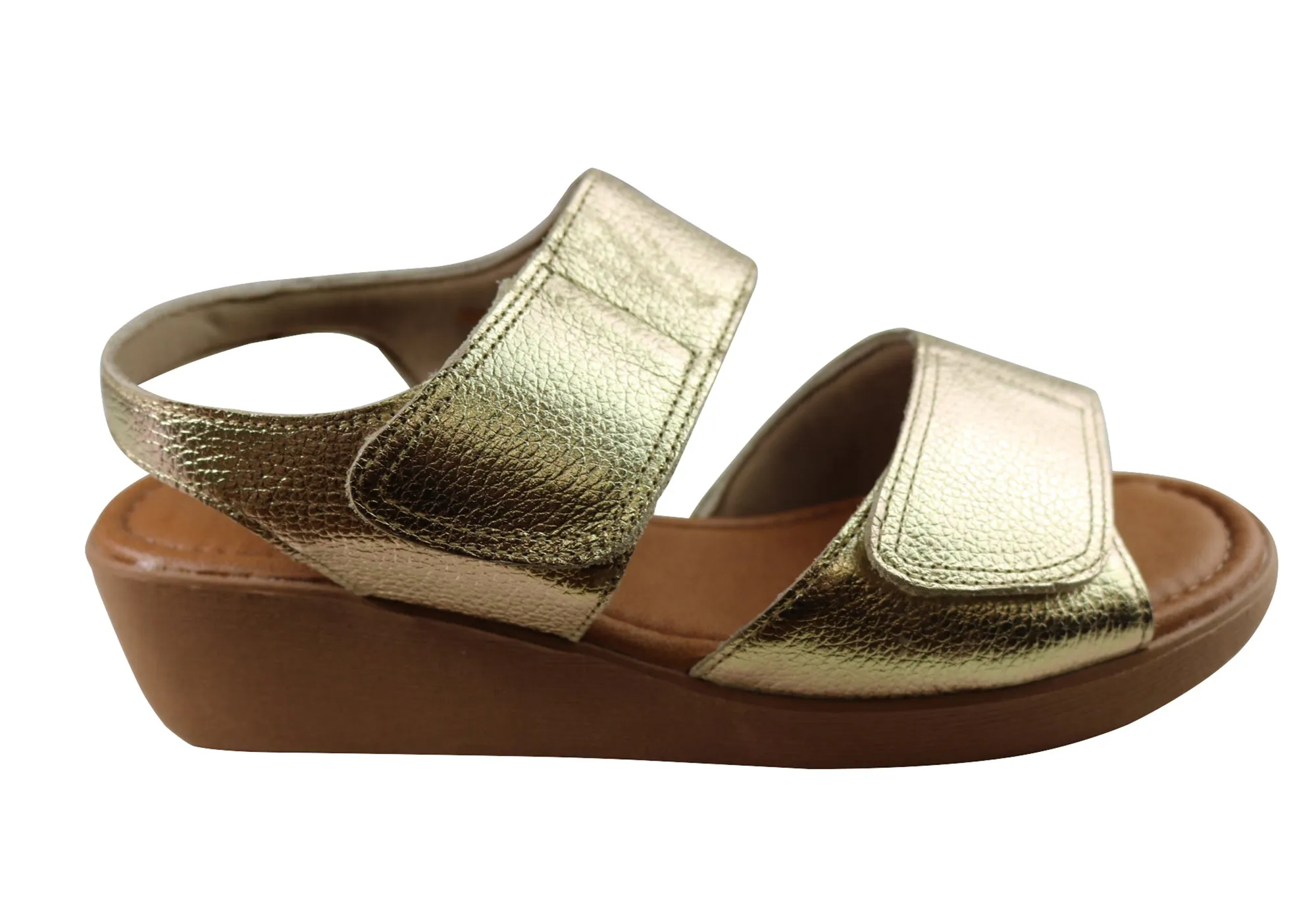 Usaflex Beckley Womens Comfortable Leather Sandals Made In Brazil Usaflex Shoes