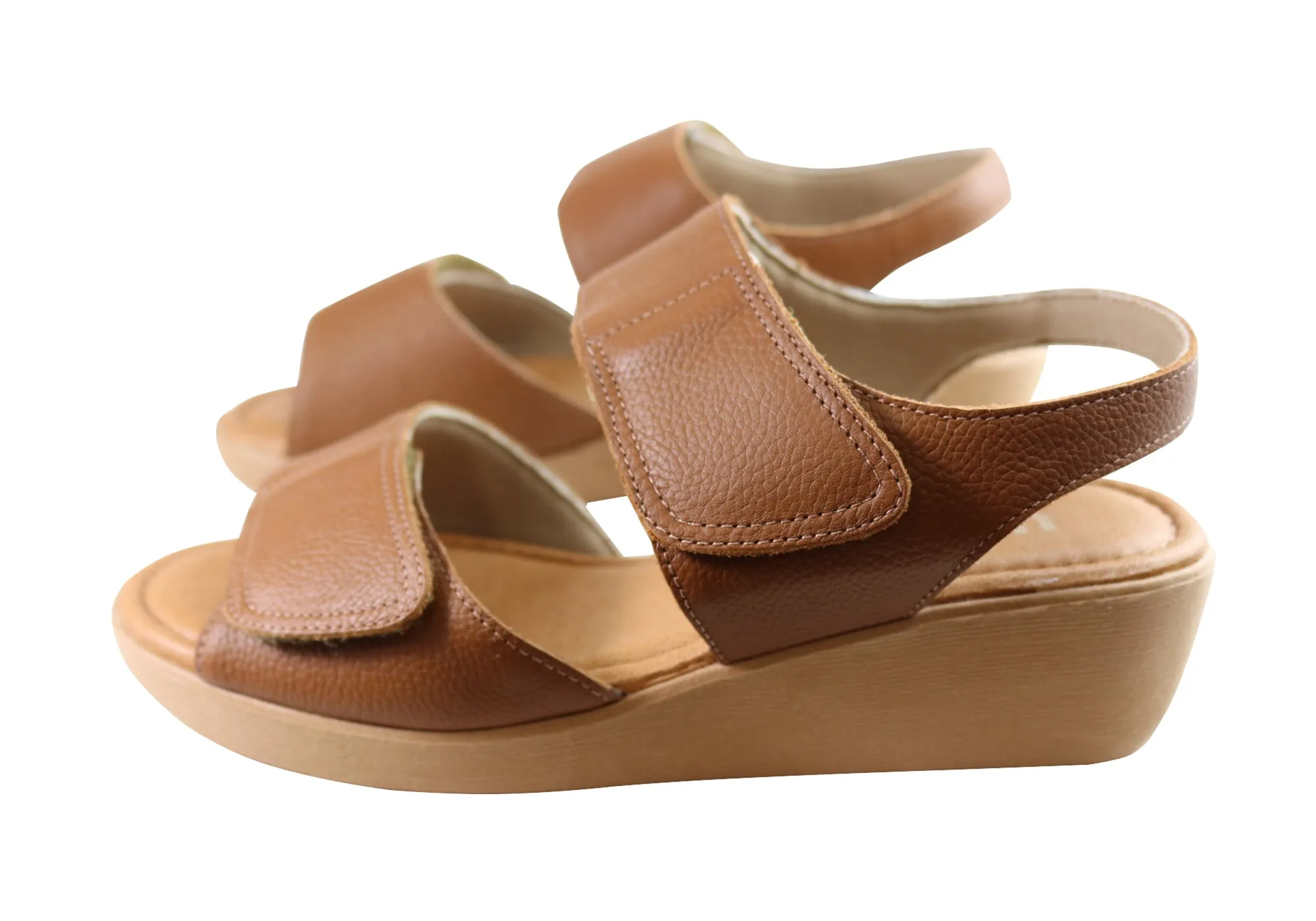 Usaflex Beckley Womens Comfortable Leather Sandals Made In Brazil Usaflex Shoes