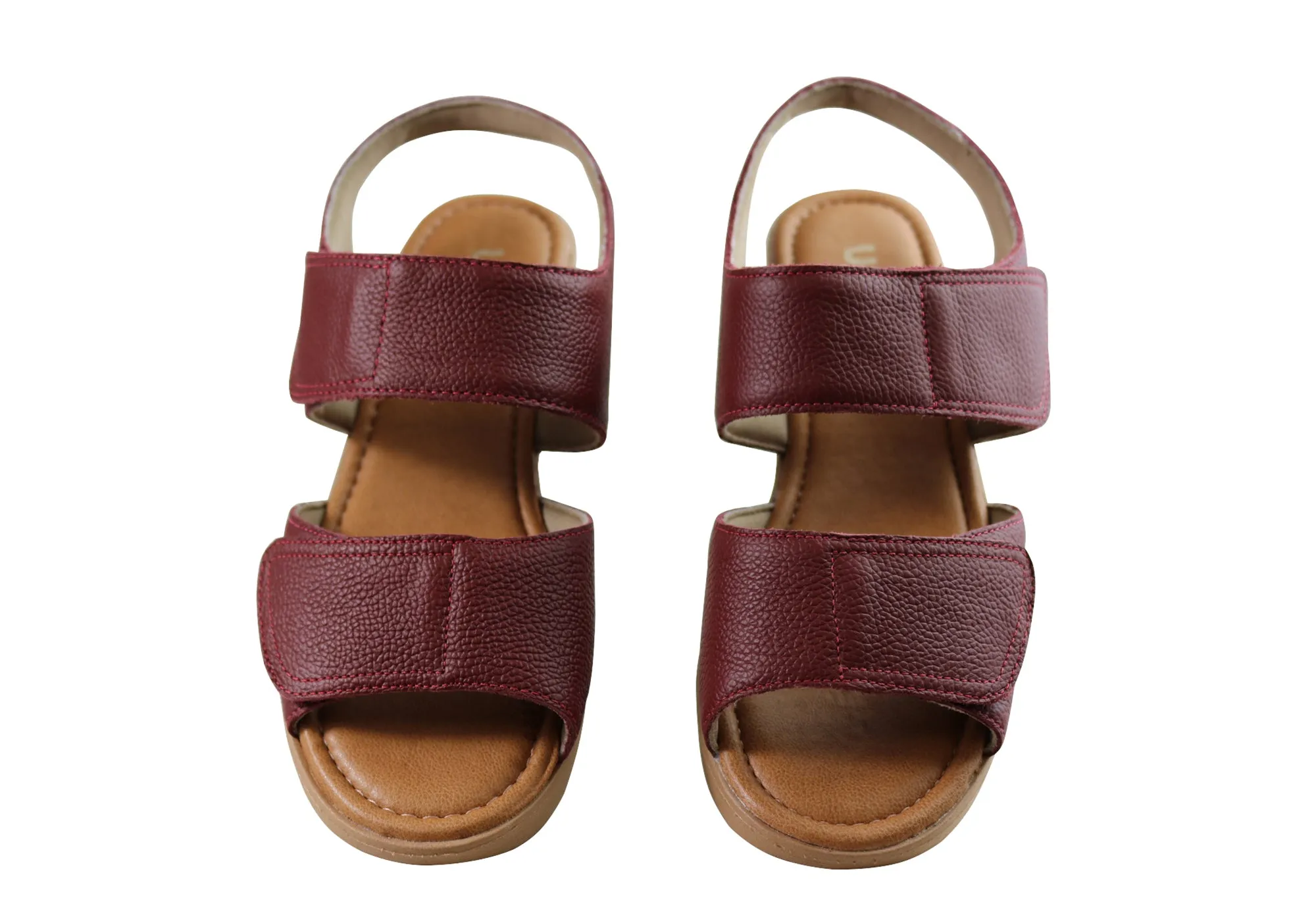 Usaflex Beckley Womens Comfortable Leather Sandals Made In Brazil Usaflex Shoes