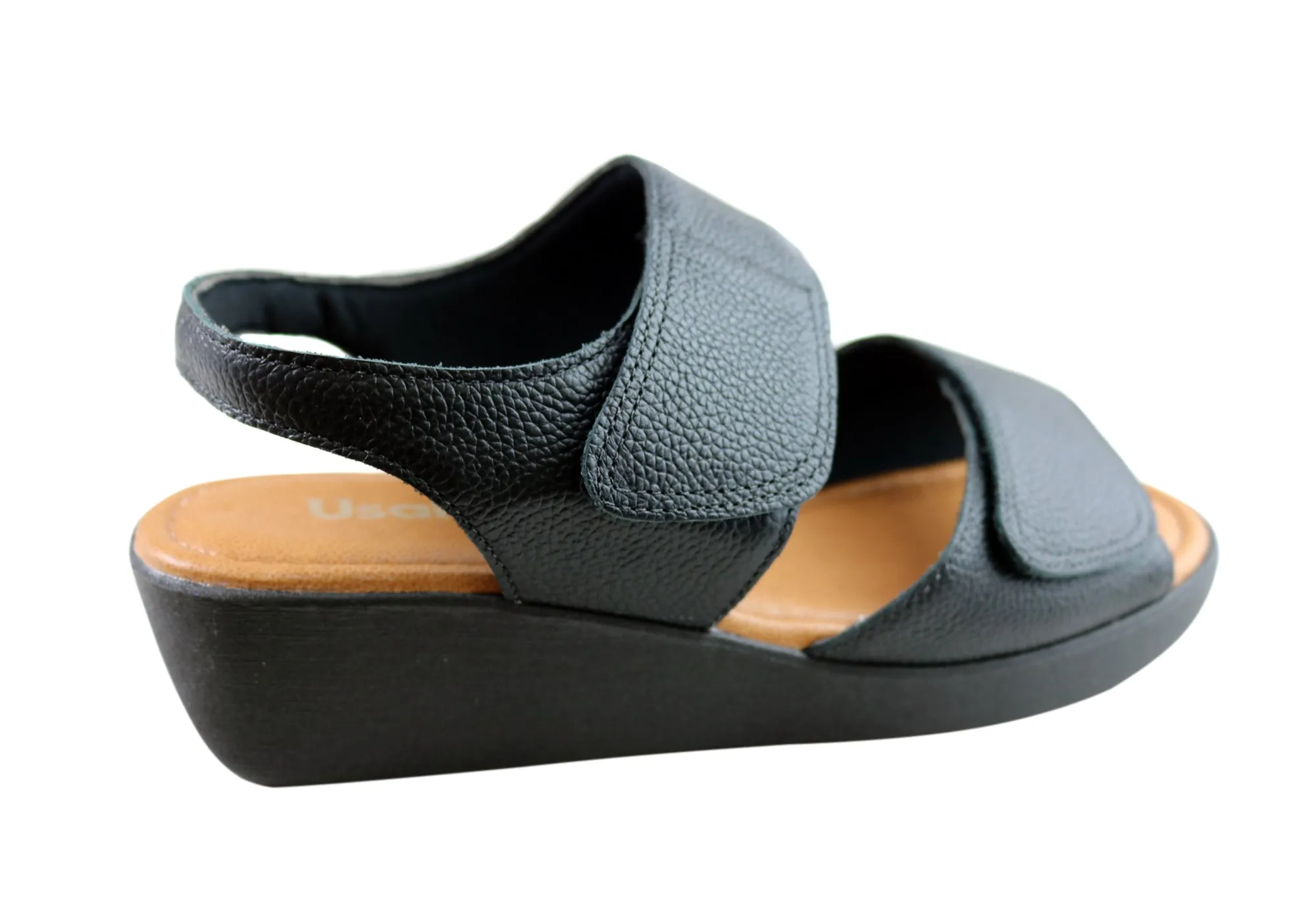 Usaflex Beckley Womens Comfortable Leather Sandals Made In Brazil Usaflex Shoes