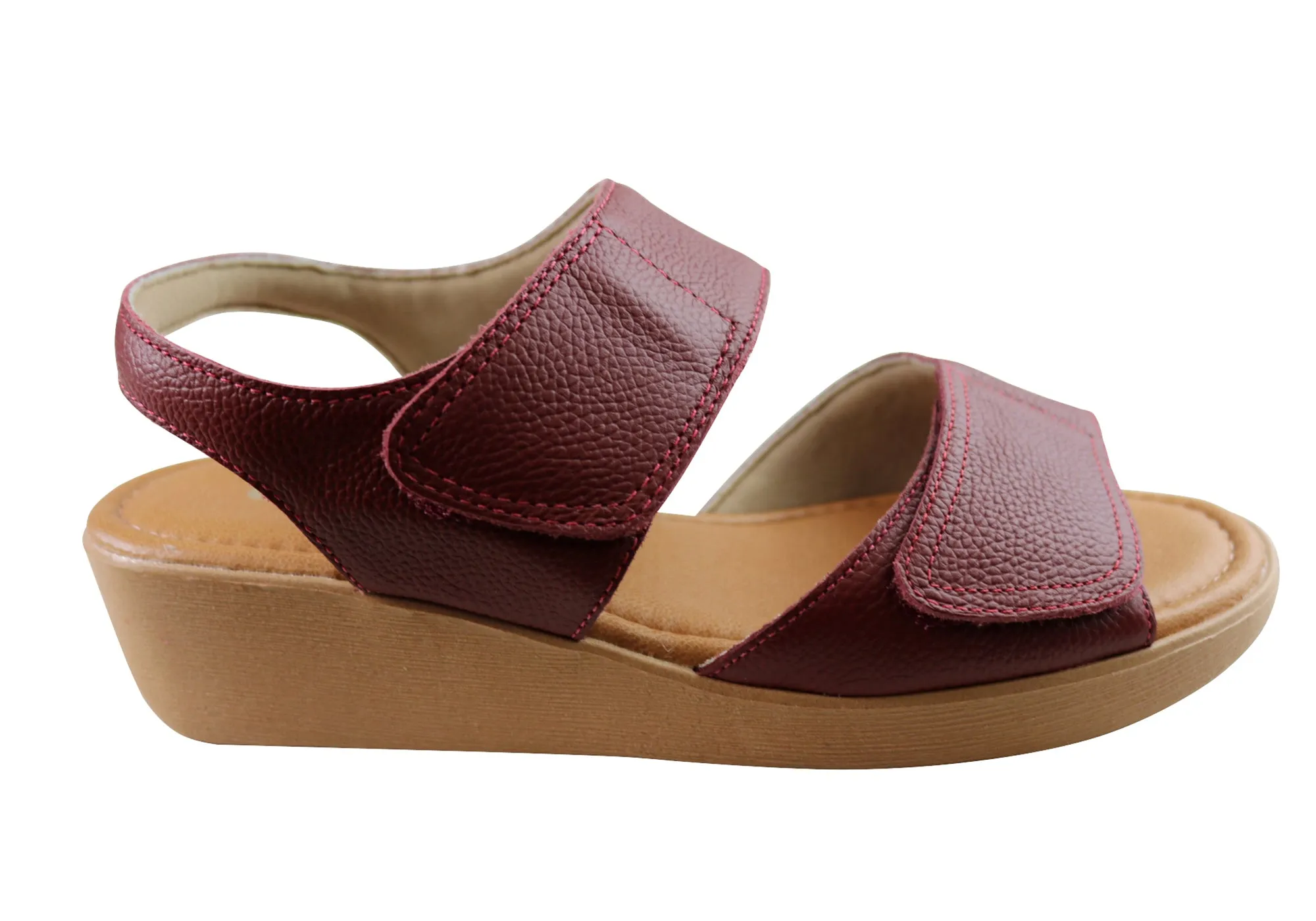 Usaflex Beckley Womens Comfortable Leather Sandals Made In Brazil Usaflex Shoes