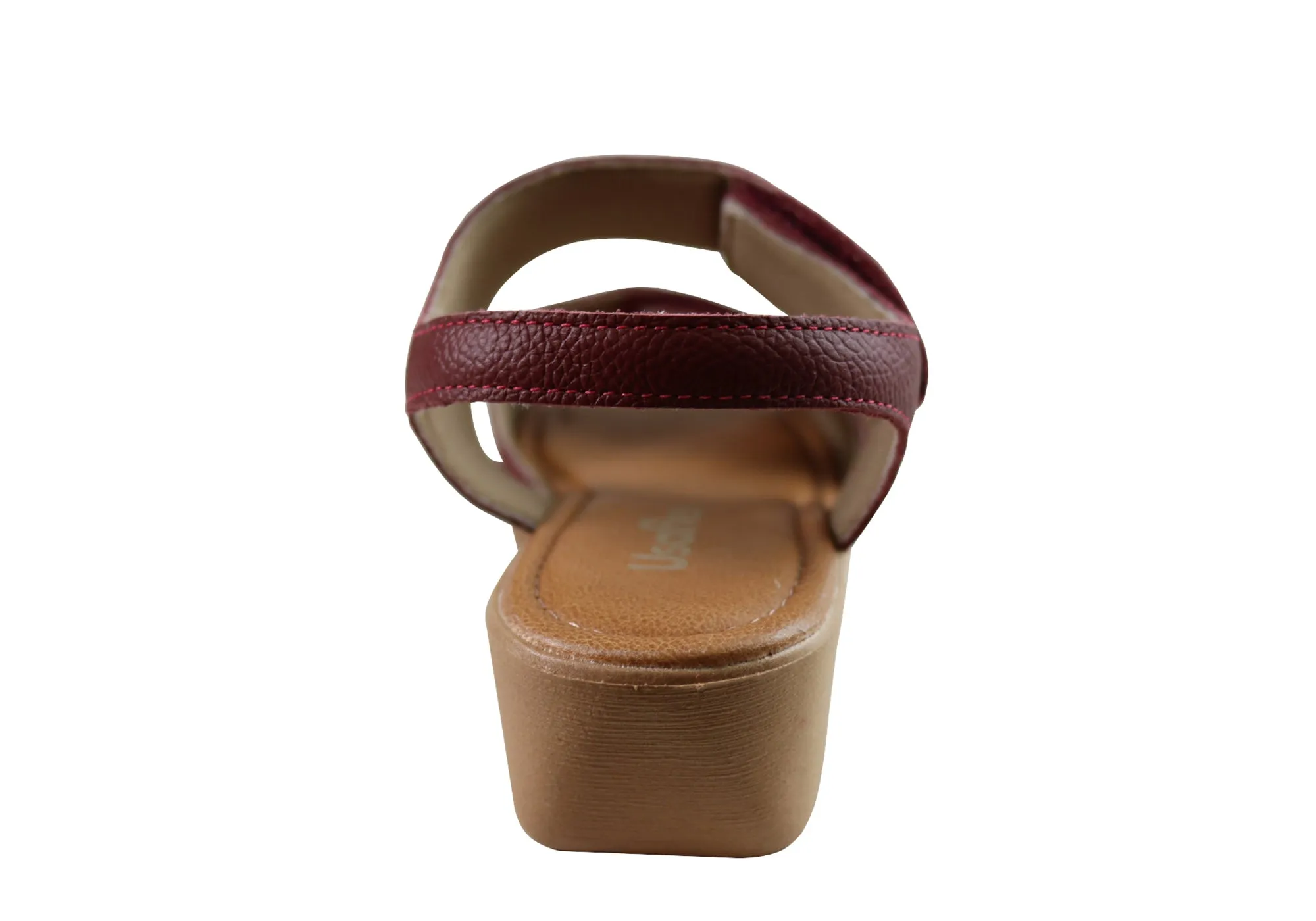 Usaflex Beckley Womens Comfortable Leather Sandals Made In Brazil Usaflex Shoes