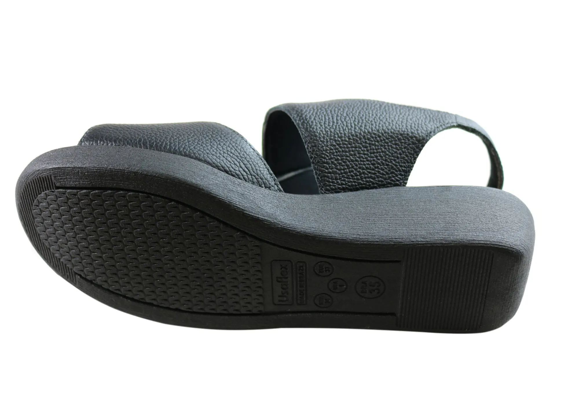 Usaflex Beckley Womens Comfortable Leather Sandals Made In Brazil Usaflex Shoes