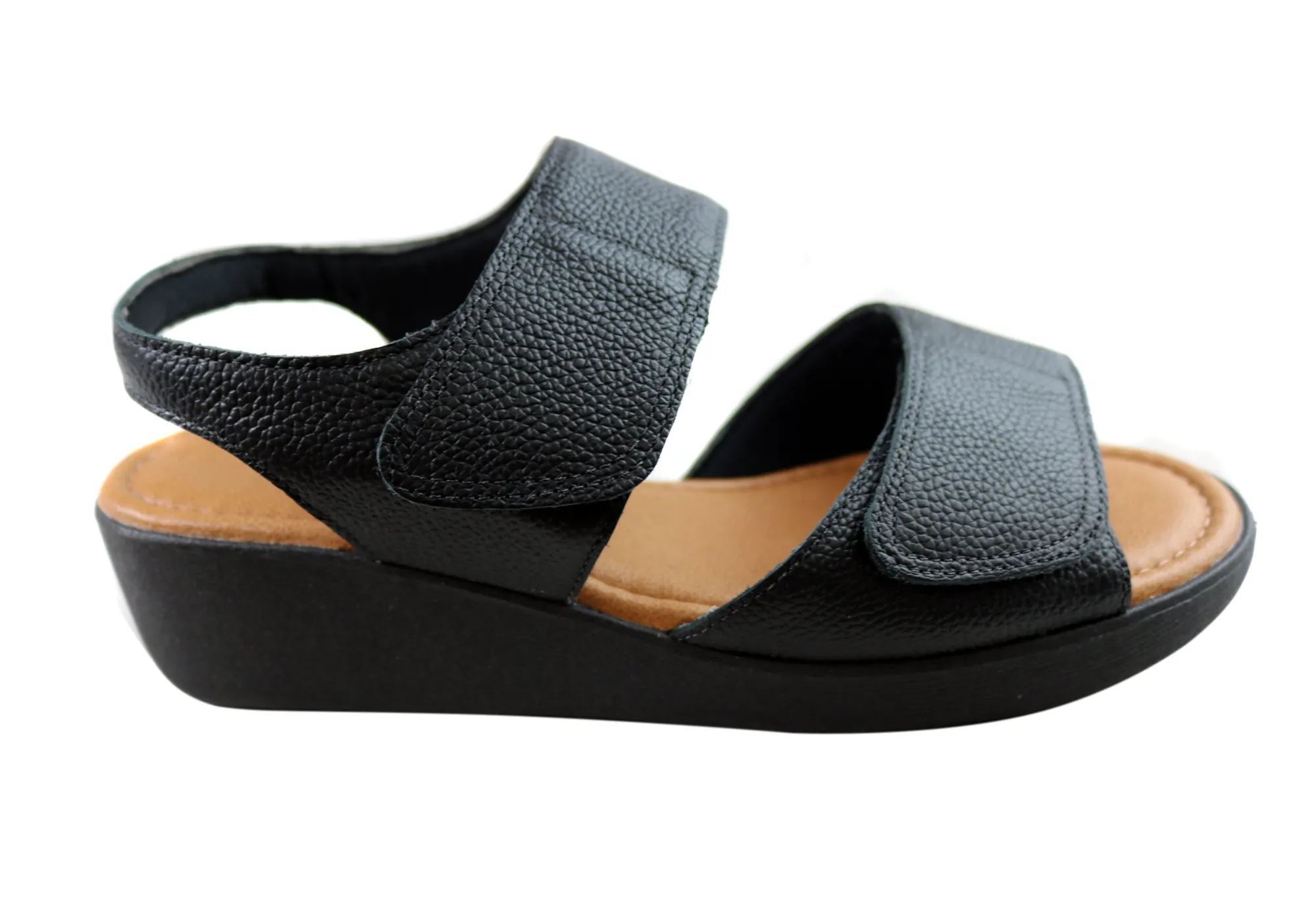 Usaflex Beckley Womens Comfortable Leather Sandals Made In Brazil Usaflex Shoes