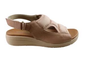Usaflex Eloise Womens Comfortable Leather Sandals Made In Brazil Usaflex Shoes