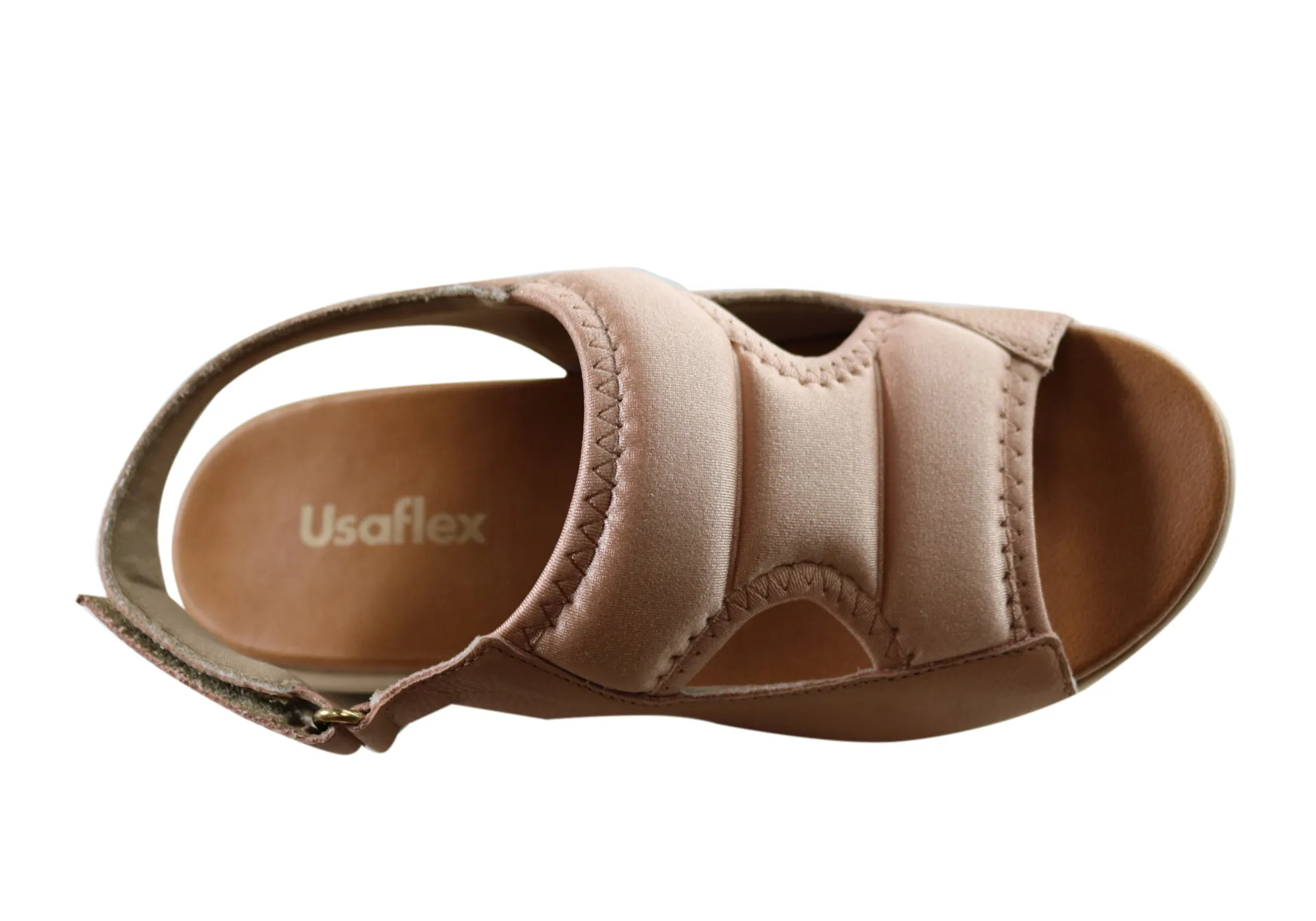 Usaflex Eloise Womens Comfortable Leather Sandals Made In Brazil Usaflex Shoes