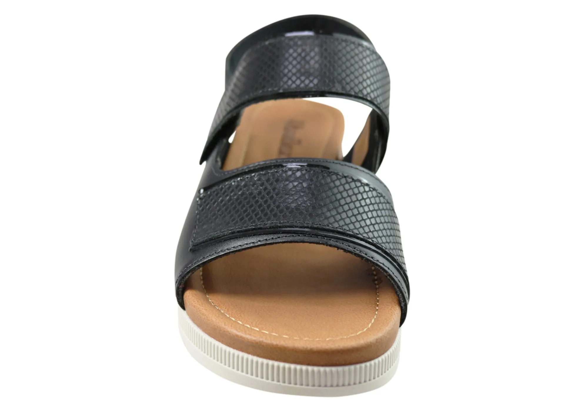 Usaflex Hilda Womens Comfortable Leather Sandals Made In Brazil Usaflex Shoes